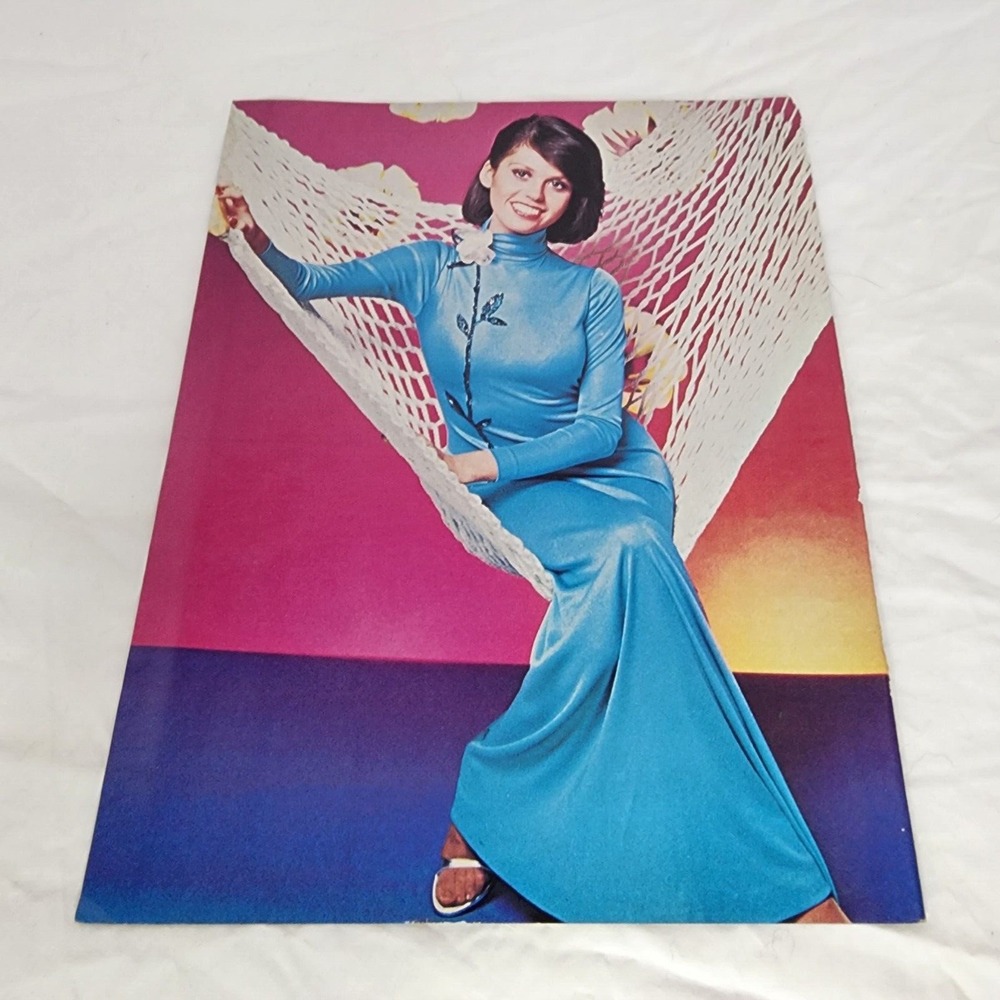 Marie Osmond Paul Michael Glaser doublesided vintage pinup poster clipping 1970s
